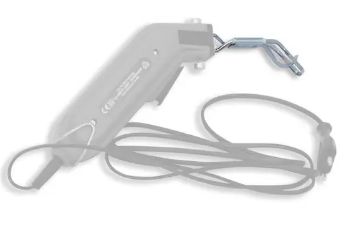 Roth TBS-Schneidgerät mit Rundspitze und Kabel, geeignet für präzises Schneiden. Die Spitze ist deutlich sichtbar, während das Gehäuse teilweise transparent dargestellt ist.